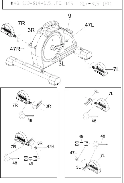 Step 2: Attaching Pedals