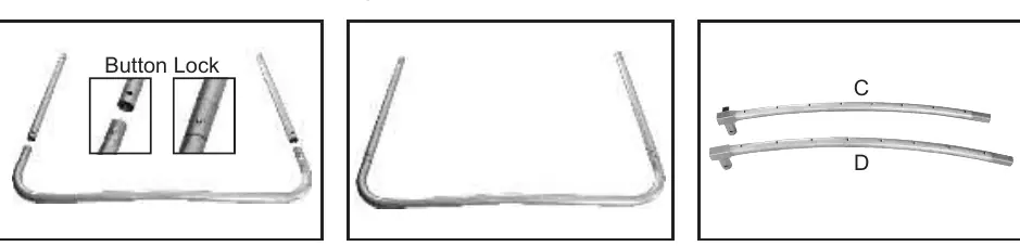 Frame and leg assembly steps