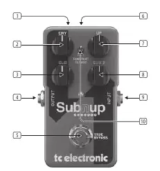Sub 'N' Up Octaver control layout