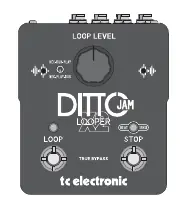 Ditto Jam X2 Looper pedal layout