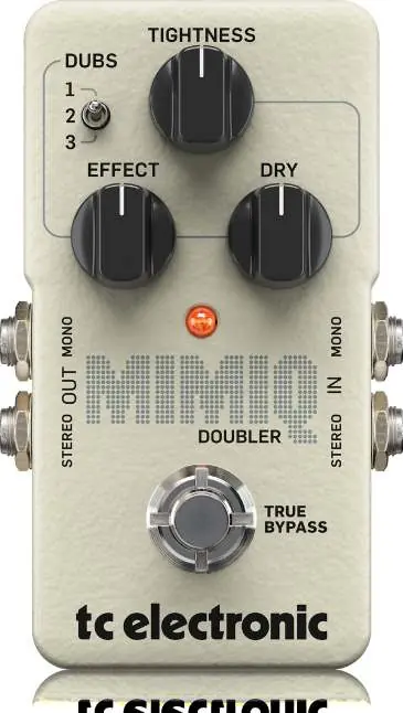 MIMIQ DOUBLER pedal controls and layout