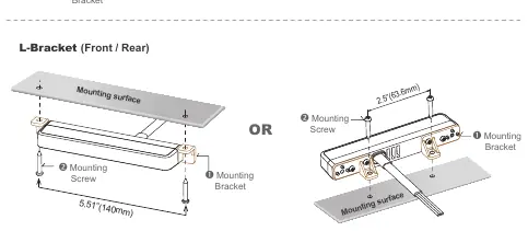 L-Bracket installation steps