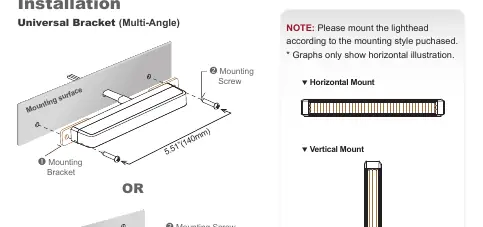 Universal Bracket installation steps