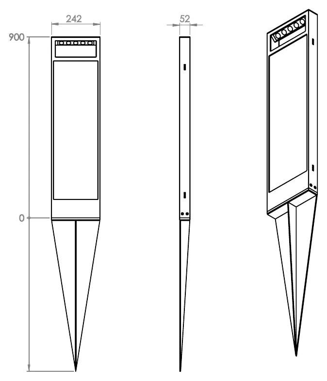 Mounting wedge installation option