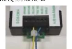 Cable strain relief using the included cable tie.