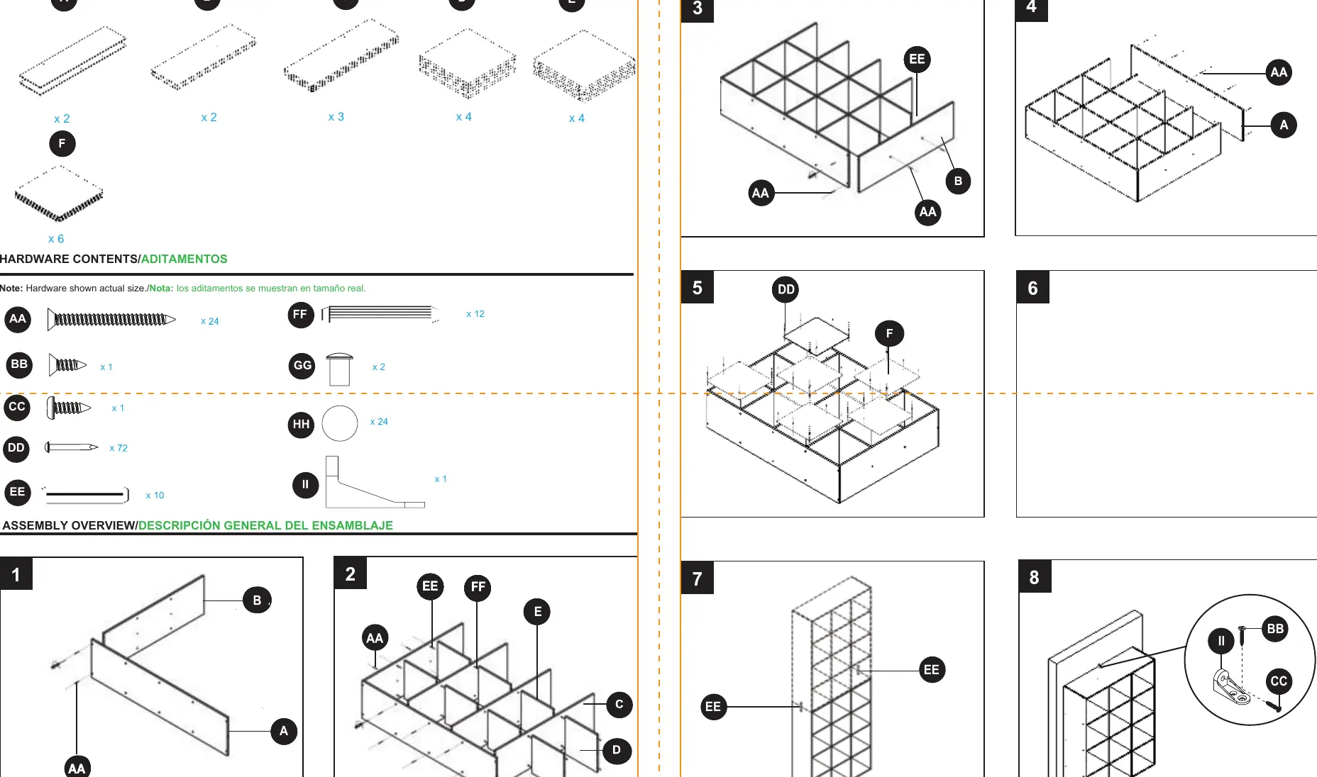 Assembly steps 3 and 4