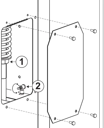 Compression and flow regulator nut (FIG. D3).