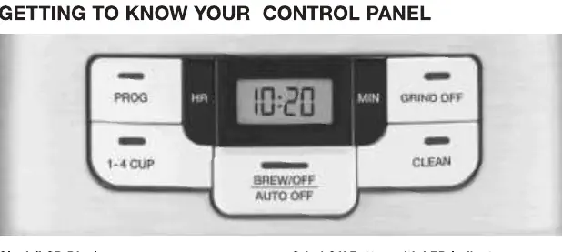 Control panel layout