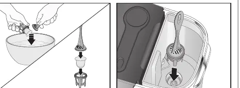 Replacing the water filter