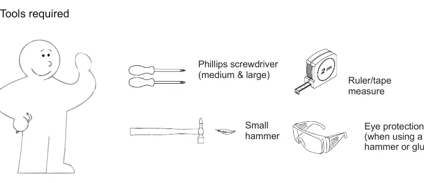 Tools required for assembly