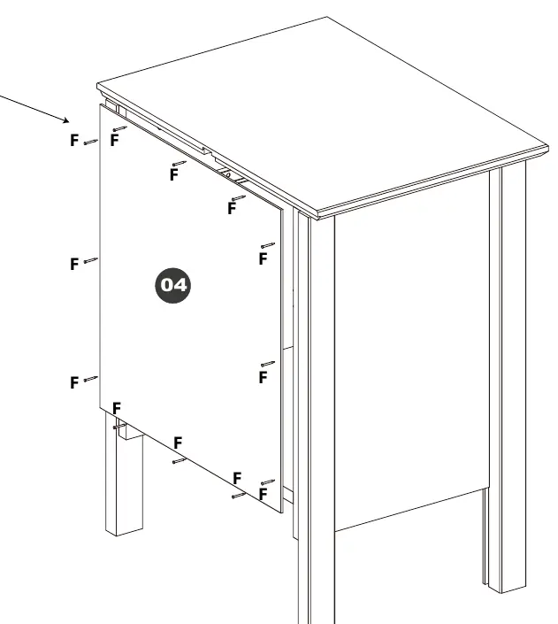 Attaching the back panel