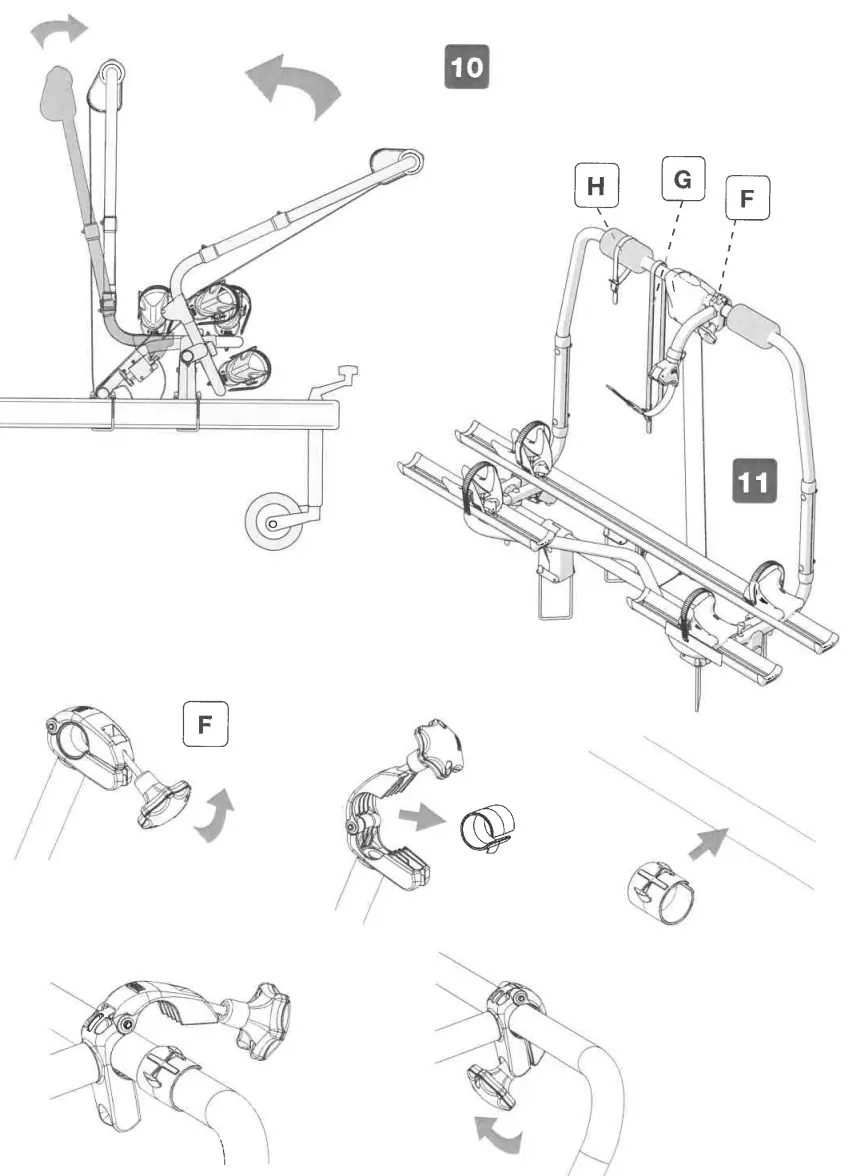 Assembly steps 10 and 11
