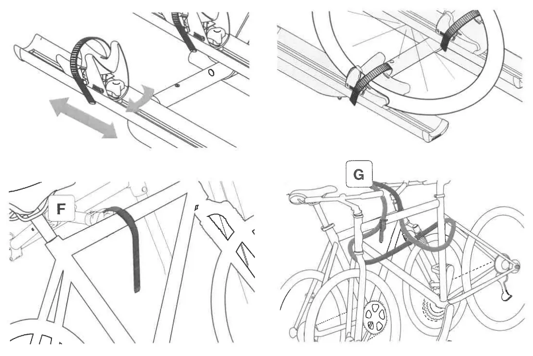 Loading and securing bicycles