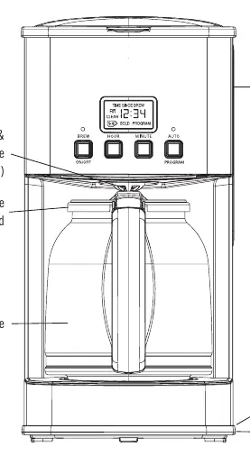 Coffee maker parts diagram