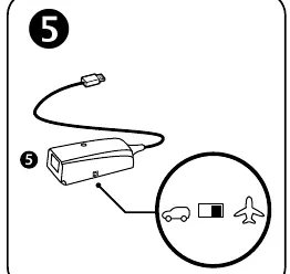 Setting the adapter selector switch to Airplane mode.