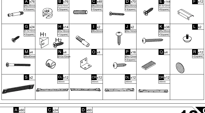 Hardware identification list