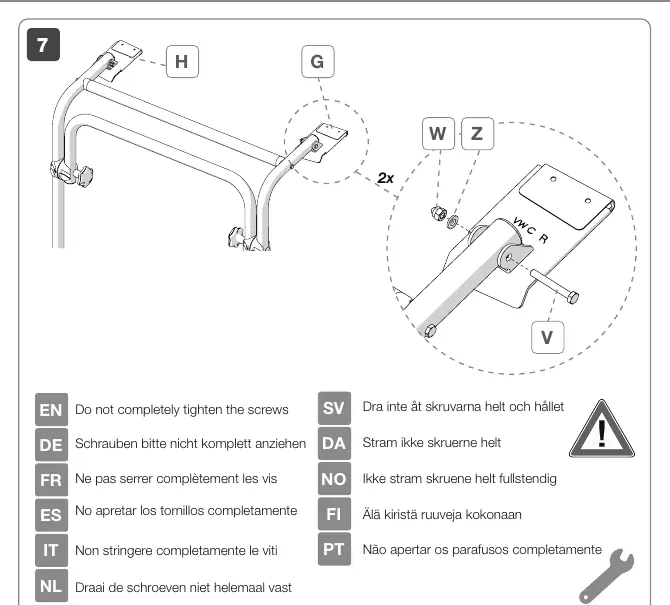 Installation diagram from the manual