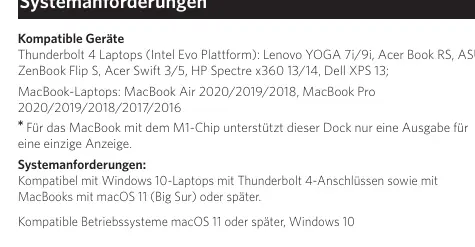 Supported monitor resolutions
