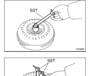 Using SST to inspect the one-way clutch