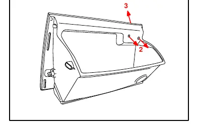 Removing the latch from the glove box door