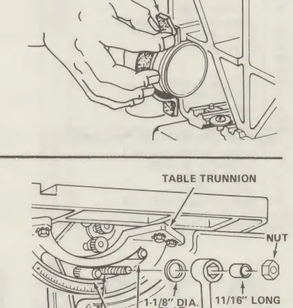 Installing the table