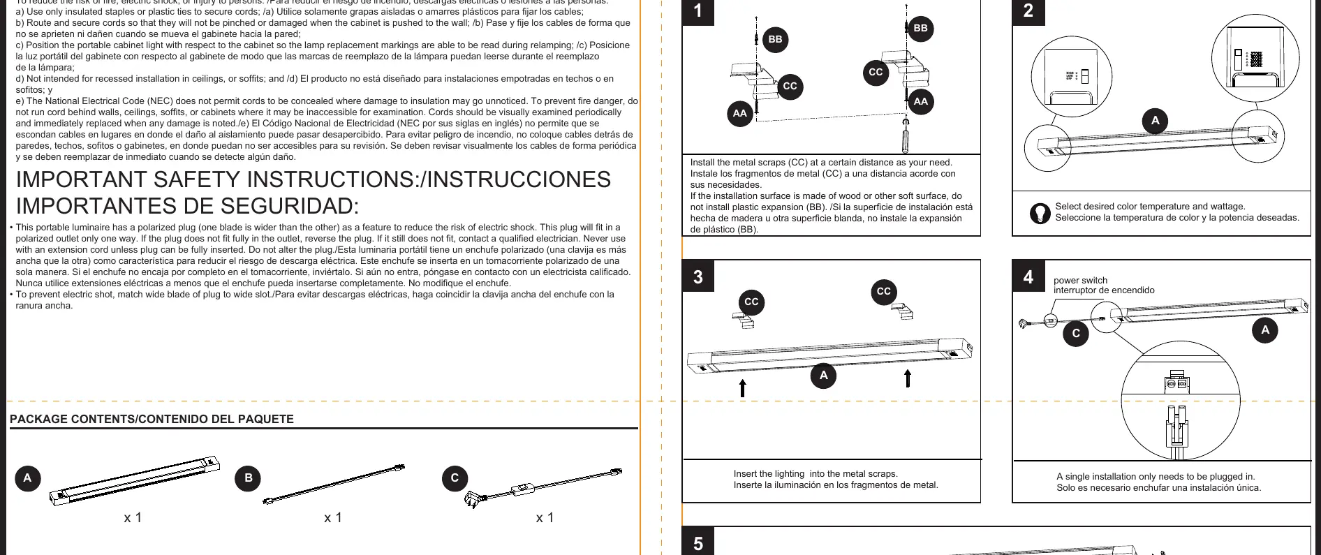 Installation diagram from the manual