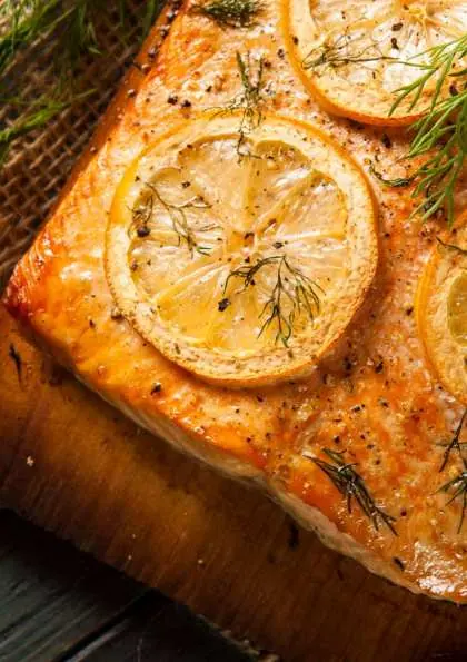Baked Salmon with Dill & Lemon