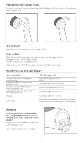 Installation and charging