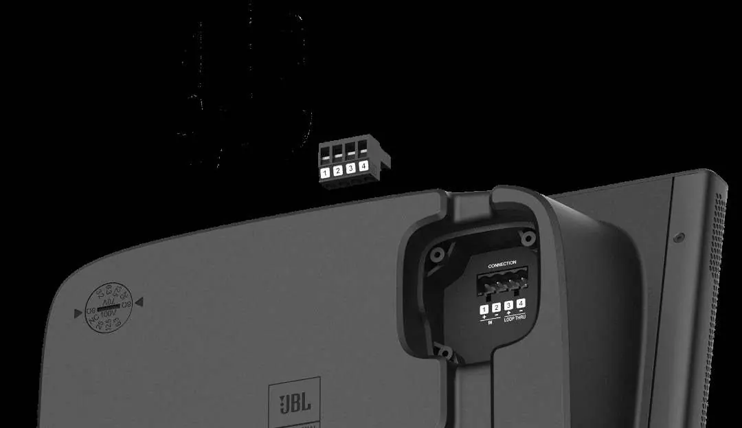 Multi-pin connector and terminal compartment