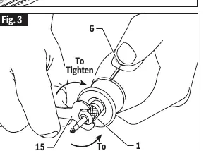Adjusting the collet nut
