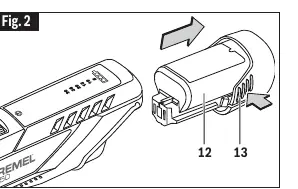Inserting and releasing the battery pack