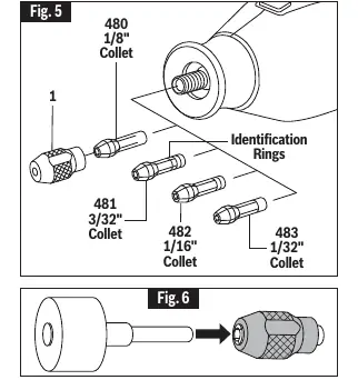 Collet identification chart