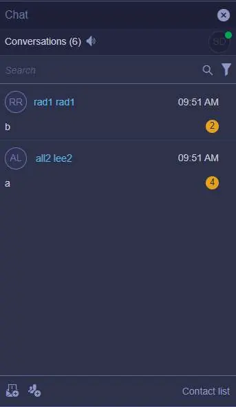 Chat interface