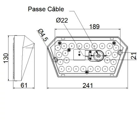 Dimensions of the Trillon fixture