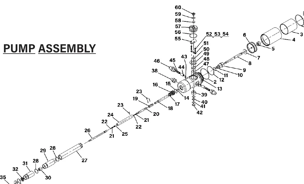 Pump Assembly exploded view