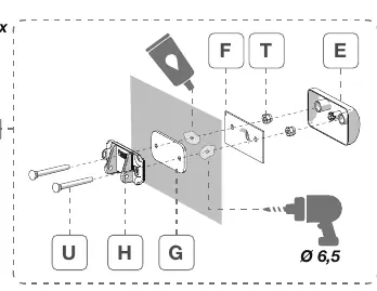 Drilling and mounting bracket installation
