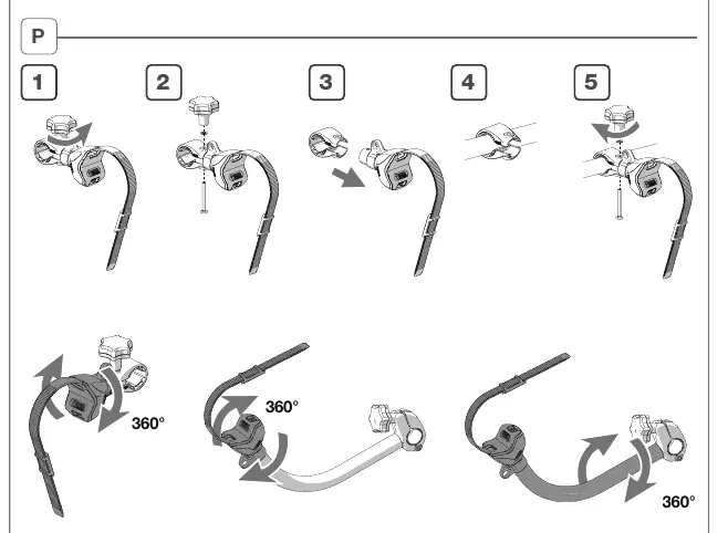 Securing bicycles with straps