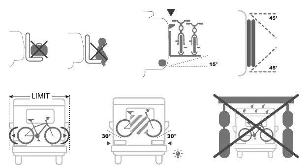 Weight limits and safety warnings