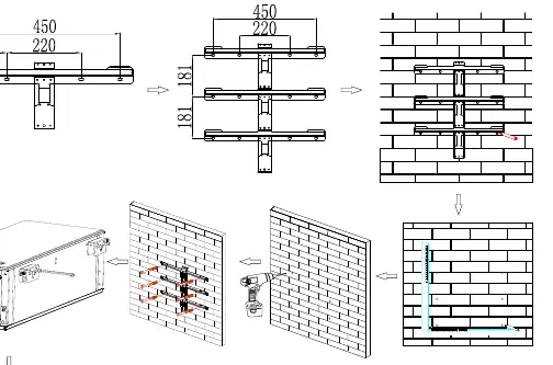 Wall mounting procedure