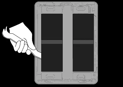 Lift the internal battery assembly.