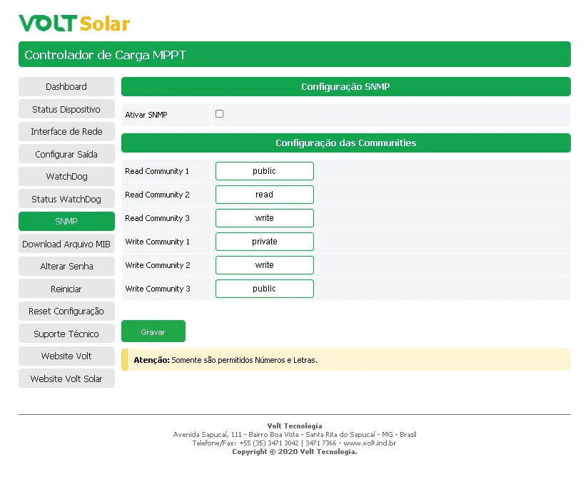 Configure SNMP settings for remote management.