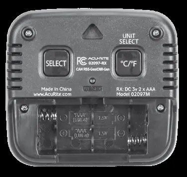 Insert two AAA batteries into the compartment.