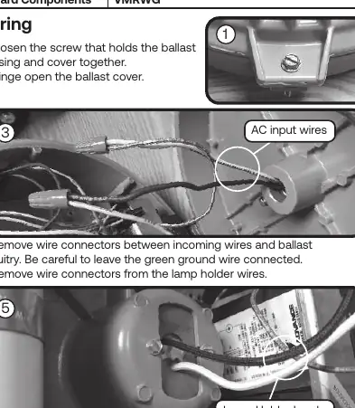 Wiring steps for Hubbell Killark VM Series