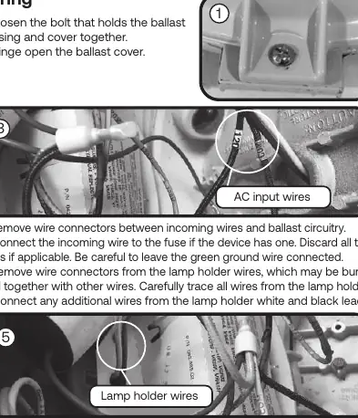Wiring steps for Thomas & Betts Hazlux 3 Series