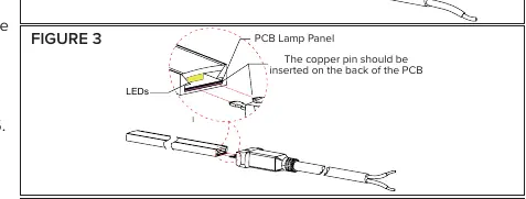 Inserting the pin block into the Hybrid 3 strip