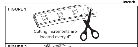 Cutting the Hybrid 3 strip at 4-inch increments