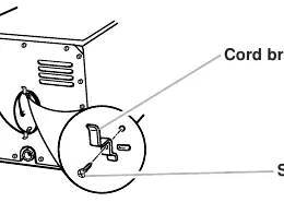 Installing the cord bracket