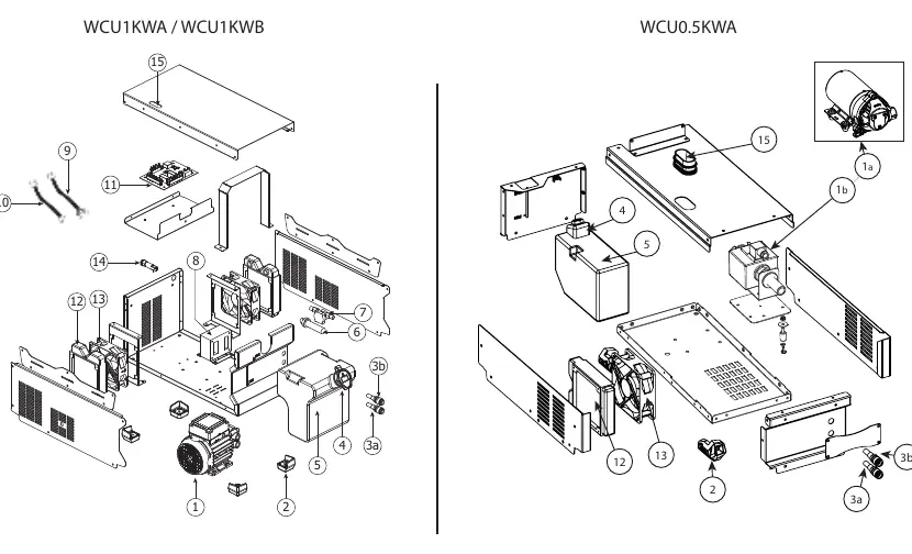 Spare parts diagram.