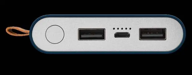 Powerbank ports and LED indicators