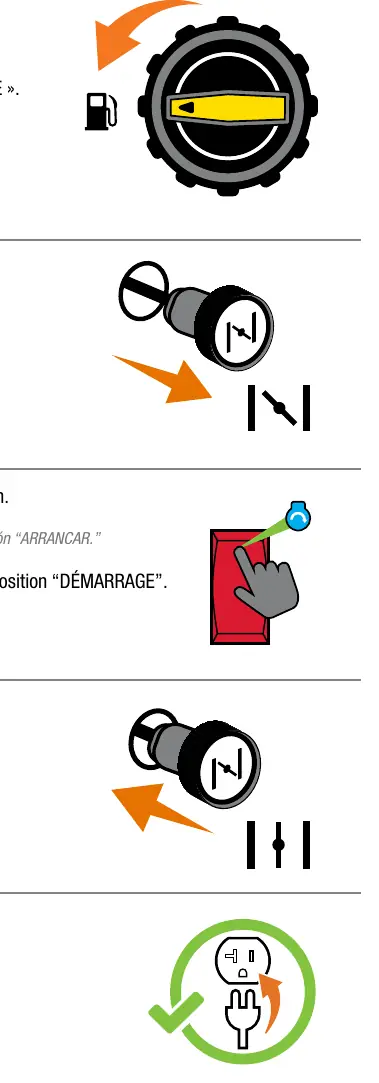 Starting sequence controls